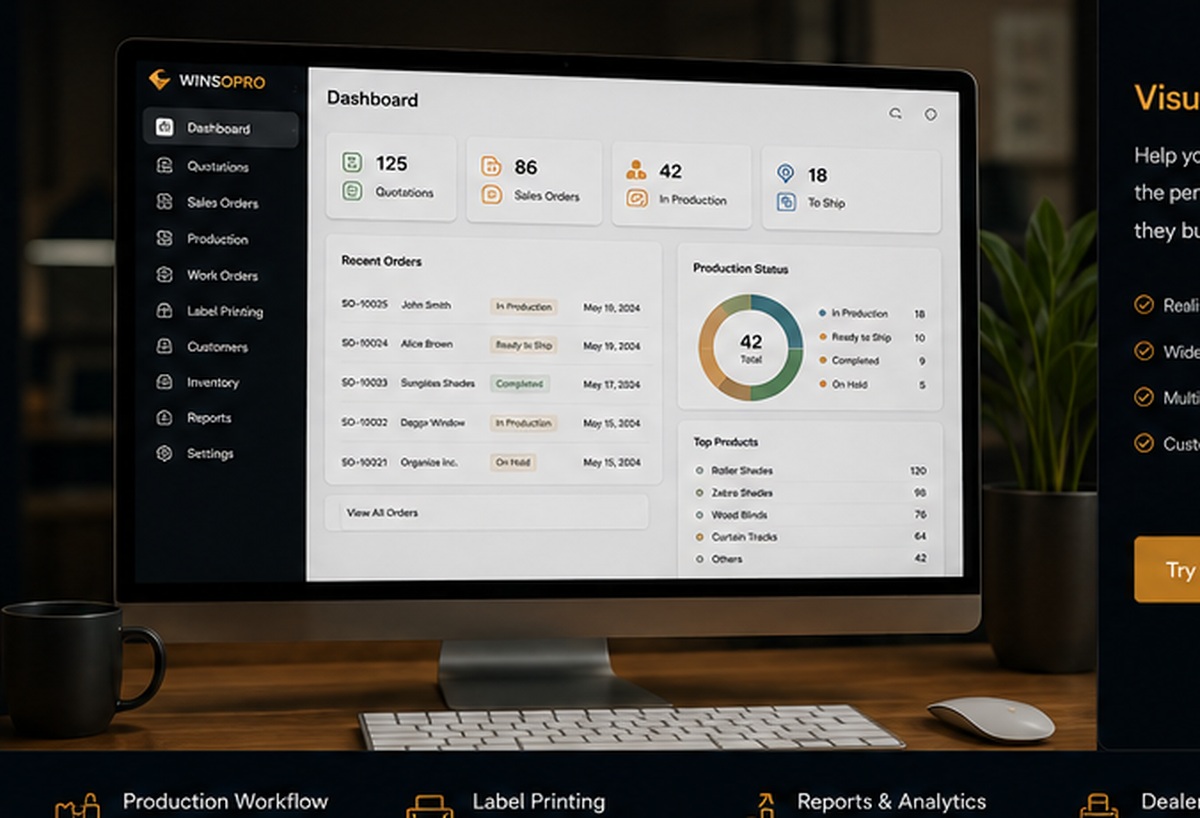 WINSOPRO dashboard software preview